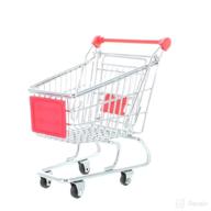 🛒 barbie size mini shopping cart: fun and functional desk toy logo