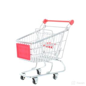 img 1 attached to 🛒 Barbie Size Mini Shopping Cart: Fun and Functional Desk Toy
