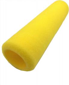 img 3 attached to Крышка валика для пены PANCLUB, 9 дюймов, 3/8 дюйма, 6 упаковок, желтый полиэфир с краской на водной основе, эмульсионная краска, краска для обоев