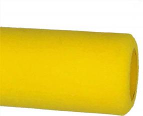 img 2 attached to Крышка валика для пены PANCLUB, 9 дюймов, 3/8 дюйма, 6 упаковок, желтый полиэфир с краской на водной основе, эмульсионная краска, краска для обоев