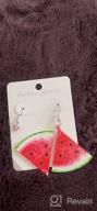 img 1 attached to Fruit-Inspired VEINTI+1 Trendy Statement Acrylic Earrings: Creative, Funny & Lifelike Jewelry for Women/Girls review by Jordan Gonzales