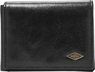 👔 reliable fossil men's execufold wallet in derrick brown - a must-have men's accessory logo