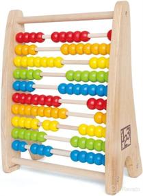 img 1 attached to Hape Rainbow Wooden Counting Bead Abacus | Dimension: 10 x 4.7 x 12.6 inches