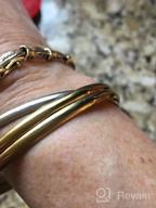 img 1 attached to Personalized Zodiac Bracelets For Women - Engraved Constellation Mantras On Crown-Design Cuff Bangle - Ideal Birthday Gift review by Brian Rivera