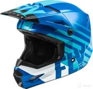 fly racing kinetic thrive helmet (blue/white, x-large) - maximum protection and style for riders logo