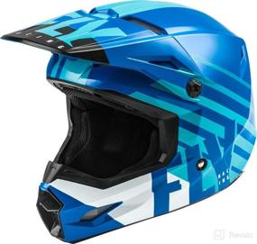 img 4 attached to Fly Racing Kinetic Thrive Helmet (Blue/White, X-Large) - Maximum Protection and Style for Riders