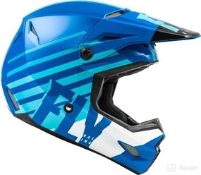 img 1 attached to Fly Racing Kinetic Thrive Helmet (Blue/White, X-Large) - Maximum Protection and Style for Riders