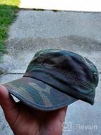 img 1 attached to Camo Cadet Cap: Adjustable Unisex Hat For Men And Women In Military Style review by John Young
