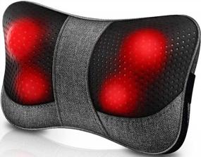 img 4 attached to Versatile Back Massager with Heat - Perfect Gifts for Christmas, New Year, Mother’s Day, Father’s Day, Birthday - Shiatsu Neck & Shoulder Massager for Pain Relief and Muscle Relaxation