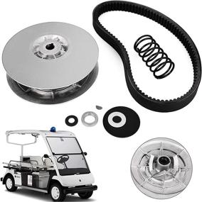 img 4 attached to Upgrade Your Yamaha Gas Golf Cart with the Bestauto Rear Driven Clutch Kit - High-Quality Secondary Clutch Driven Kit with Belt for G2-G22 Models 1985+ - in Silver