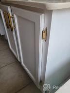 img 1 attached to 🔧 Goldenwarm Face Mount Self Closing Kitchen Cabinet Hinges - Brass Cabinet Hinges with Variable Overlay (SCH30BB-10Pair) review by Jared Barit