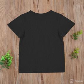 img 2 attached to 👕 Cotton Basic Layering T-Shirts Tops for Toddler Baby Girls and Boys | Short Sleeve Tee Shirt - Summer Clothes