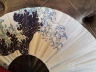 img 1 attached to Galaxy-Design Amajiji Large Folding Fan: Bamboo & Nylon Hand Fans For Women/Men - Perfect Gift Idea! review by Chris Cooper