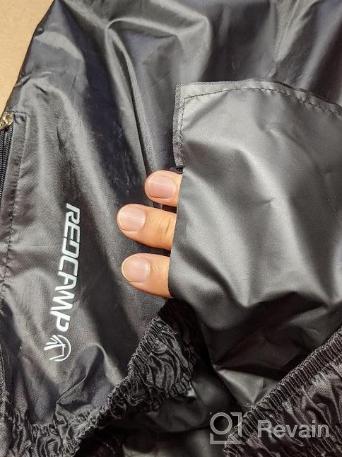 img 1 attached to REDCAMP Lightweight Waterproof Rain Pants With Side Zipper, PU5000Mm - Ideal For Camping, Hiking And Outdoor Activities - Unisex, Black review by Tony Bennett
