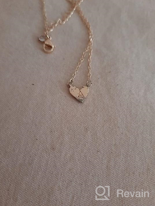 img 1 attached to MONOOC Gold Initial Heart Necklace: Dainty Kids Jewelry for Girls, 14K Gold Plated Toddler Necklace with Small Letter Heart - Delicate Baby Initial Jewelry for Little Girls and Children review by Troy Kocur