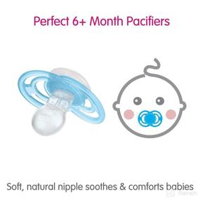 img 1 attached to 🌙 MAM Perfect Night Baby Pacifier: Glow-In-The-Dark, Patented Nipple, Unisex, 6-16 Months (1-Pack)