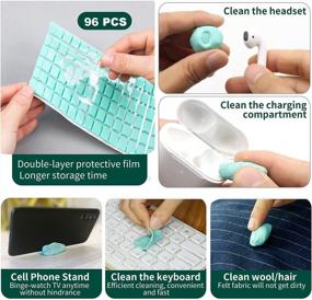 img 2 attached to Complete Earbud Cleaning Kit For AirPods 1, 2, 3, And Pro - Includes Ear Wax Cleaning Putty, Suitable For Charging Case, Bluetooth Headphones, Phone, Camera, Keyboard, Hearing Aids - 96 Pieces
