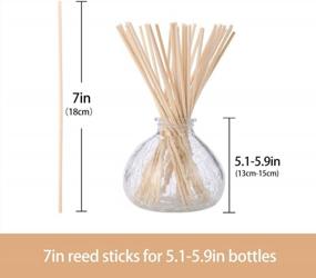 img 1 attached to HOSSIAN Reed Diffuser Sticks: 7-дюймовый ароматический набор (100 шт.) для стойкого аромата в вашем доме!