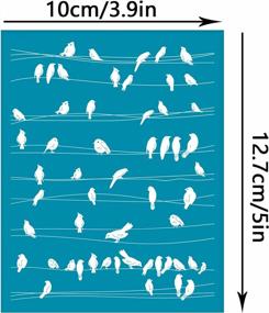 img 3 attached to Bird Lover'S Dream: OLYCRAFT Sparrow Clay Stencils For Jewelry Making - Non-Adhesive, Reusable And Washable Silk Screen Printing Stencils In A 5X4 Inch Size