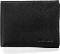 steve madden leather capacity attached men's accessories in wallets, card cases & money organizers logo