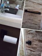 картинка 1 прикреплена к отзыву Набор оборудования для ванной комнаты из матовой нержавеющей стали премиум-класса - настенный набор из 3 предметов с крючком для халата, держателем для туалетной бумаги и 16-дюймовой вешалкой для полотенец от VELIMAX от Cameron Chandra