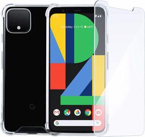 img 4 attached to Чехол Google Pixel 4 XL от ROOCASE: тонкие, легкие защитные пленки из закаленного стекла в комплекте!