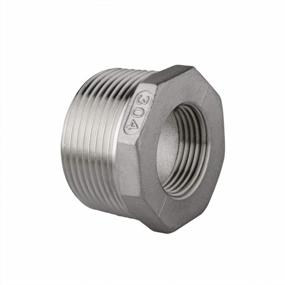 img 4 attached to Stainless Steel Reducing Hex Bushing - 3/4" Male NPT To 1/2" Female NPT Fitting For Pipe And Hose (Pack Of 1)