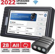 🔍 topdon ad800bt scan tool - lifetime free update, obd2 diagnostic scanner with all systems diagnosis & 28 resets, immo/tpms/bms/dpf/throttle/injector coding/oil reset/abs bleed/autovin (wireless) логотип