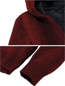 img 1 attached to Gioberti Knitted Cardigan Sweater Sherpa Boys' Clothing ~ Sweaters