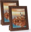 vintage bronze edenseelake set of 2 antique ornate 8x10 picture frames for wall or tabletop display logo