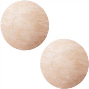 img 3 attached to Round Shape Disposable Nipple Covers Non Woven Adhesive No Show Breast Petal Pasties 10 Pairs DoHope