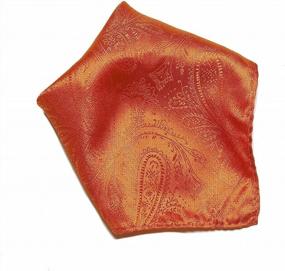 img 1 attached to 🧣 Paisley Design Pocket Handkerchief: A Timeless Men's Accessory