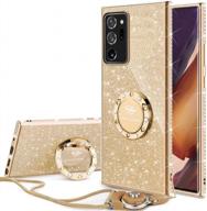 glitter sparkle bling diamond rhinestone bumper case for samsung galaxy note 20 ultra 5g 6.9" - ocyclone logo