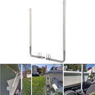 kuafu 60" boat trailer guide with black pvc pipes for ski, fishing, or sailboat trailers - compatible with frames up to 3" w x 4-1/4" h logo