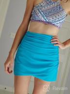 img 1 attached to Embrace Elegance And Comfort With GRAPENT Women'S High Waist Tulip Hem Swim Skirt review by Kevin Kue