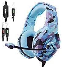 img 1 attached to 🎧 ANRIS PS4 Gaming Headset, Professional Over Ear Gamer Headphones with 3.5mm Jack (Blue)