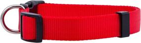 img 3 attached to 🐶 Native Pup Basic Nylon Dog Collar: Adjustable for Small, Medium, Large Pets & Puppies - Cute Colors for Male, Female, Boy, Girl, Puppy (Medium, Red)