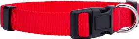 img 4 attached to 🐶 Native Pup Basic Nylon Dog Collar: Adjustable for Small, Medium, Large Pets & Puppies - Cute Colors for Male, Female, Boy, Girl, Puppy (Medium, Red)