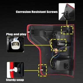img 2 attached to Задний задний фонарь заднего тормоза MZORANGE для Ford F150 F-150 2018-2020 - правая пассажирская сторона.
