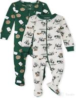 🍼 the children's place baby and toddler milk & cookies snug fit cotton pajamas 2-pack logo