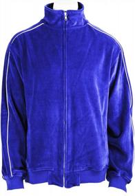 img 2 attached to Men'S Velour Tracksuit - Look Stylish In A Sweatsedo!