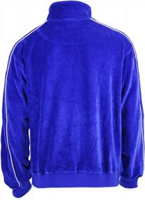 img 1 attached to Men'S Velour Tracksuit - Look Stylish In A Sweatsedo!