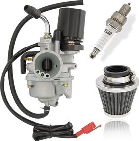 img 4 attached to 🔧 High-performance 2 Stroke Carburetor Carb with 38mm Air Filter - Compatible with Dinli 50cc 70cc 90cc 100cc 110cc ATV Quad Carb, Dino Jp Beast Helix DL603