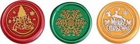 img 1 attached to 360-Piece Kit Of Red, Gold, And Green Christmas Sealing Wax Beads For Wax Seal Stamp, Including Candles And Melting Spoon - Perfect For Decoration And Personalization