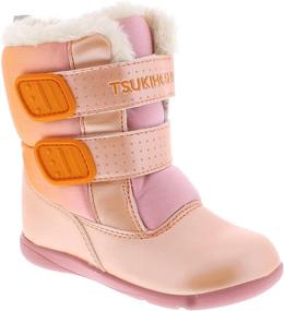 img 1 attached to 👟 TSUKIHOSHI Boys' Machine Washable Slip Resistant Non Marking Strap Closure Shoes - Boots: The Perfect Blend of Durability and Convenience