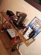 img 1 attached to Entertain In Style With The HOMYSHOPY Gold Bar Serving Cart: Mobile Wine Cart With Glass Holder And Wine Rack, 3-Tier Kitchen Trolley With Tempered Glass Shelves And Gold-Finished Metal Frame review by Bart Schwalbe
