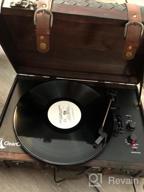 img 1 attached to Vintage Suitcase Turntable With Bluetooth & USB: ClearClick Retro Style Wooden Design review by Travis Chavis