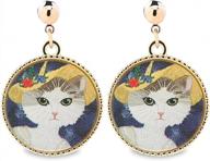 🐱 silveco s925 sterling silver cat art earring for women, girls, and cat lovers - great gift for her, women, girls - birthday, anniversary logo