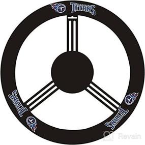 img 3 attached to 🏈 Protect and Style Your Steering Wheel with the NFL Leather Steering Wheel Cover