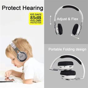 img 1 attached to 🎧 Contixo KB-2600 Wireless Headphones for Kids - Kid-Proof 85dB with Volume Limiting - Built-in Mic - SD Card Slot - Bluetooth Headphones for iPhone/iPad/Smartphones/Laptop/PC in White